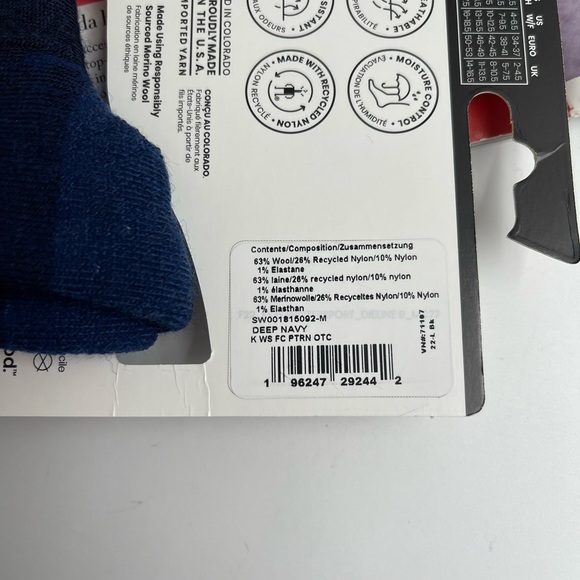 SmartWool kids Wintersport Pattern Ski Socks - Merino Wool, Over the Calf - Picture 5 of 5